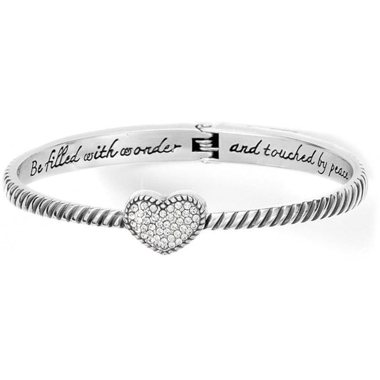 Brighton Celestia Heart Hinged Bangle