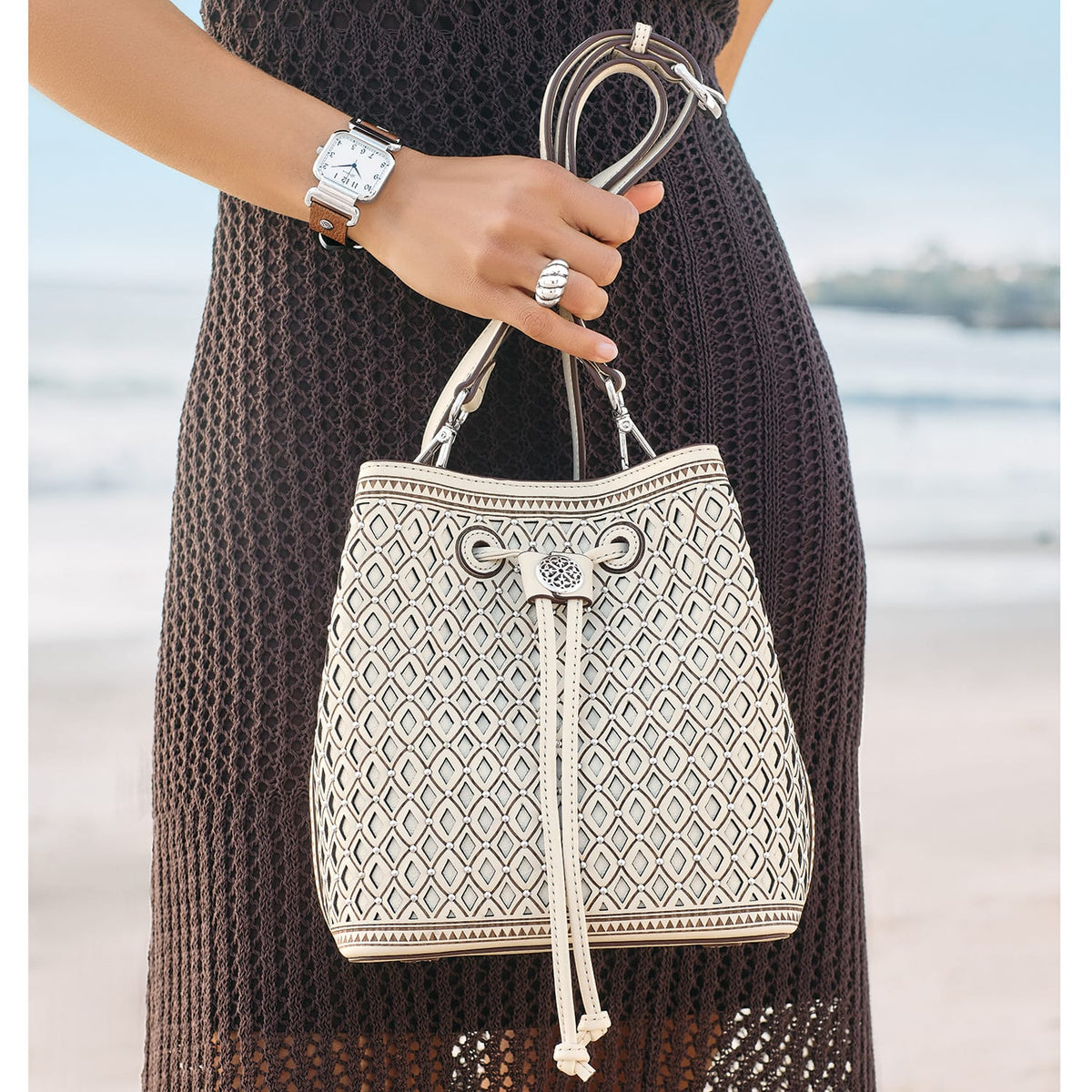 Brighton Diamante Bucket Bag