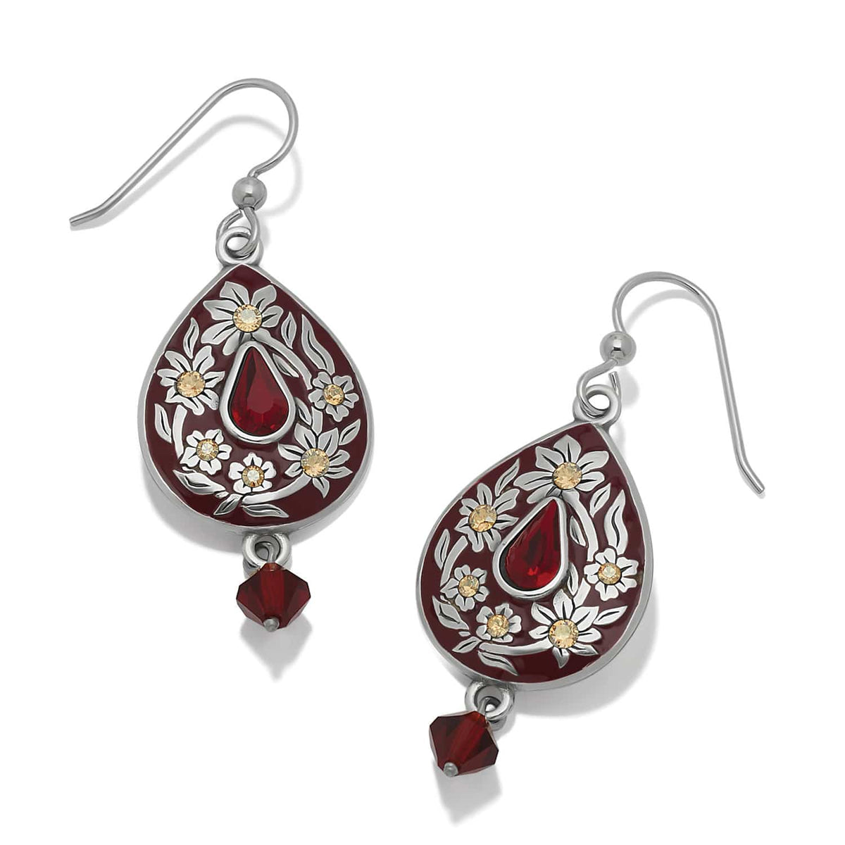 Brighton Everbloom Flora Drop French Wire Earrings