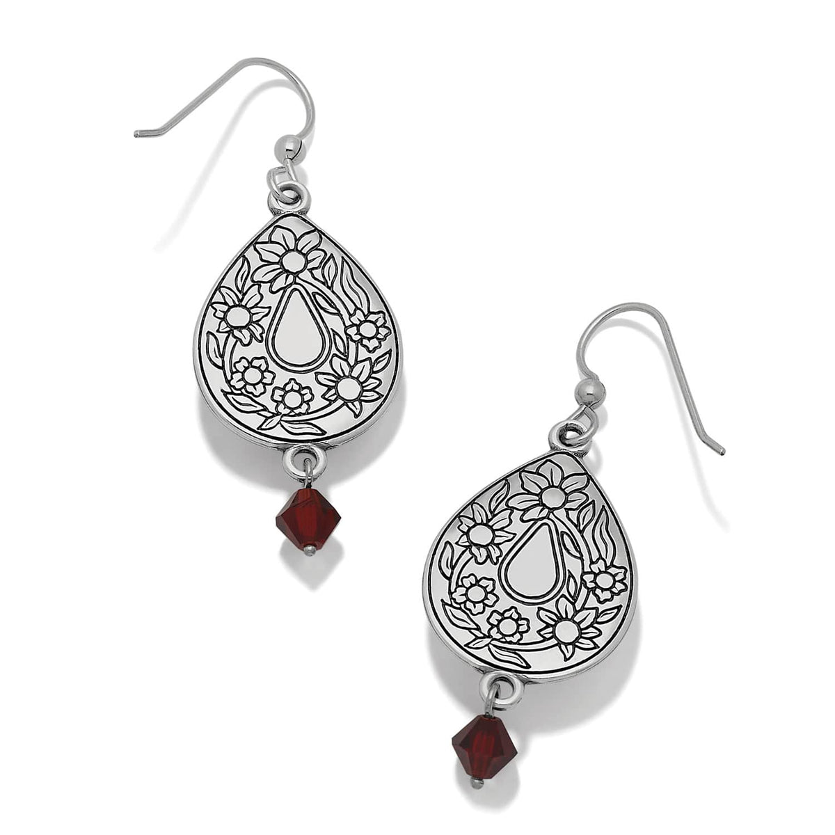 Brighton Everbloom Flora Drop French Wire Earrings