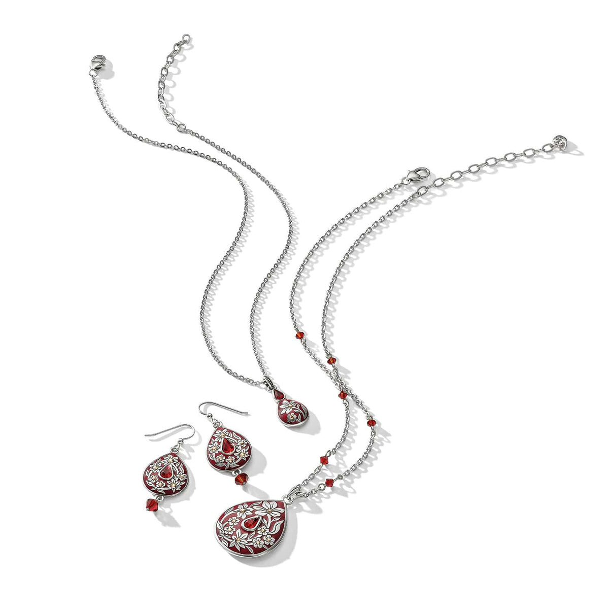 Brighton Everbloom Flora Drop French Wire Earrings