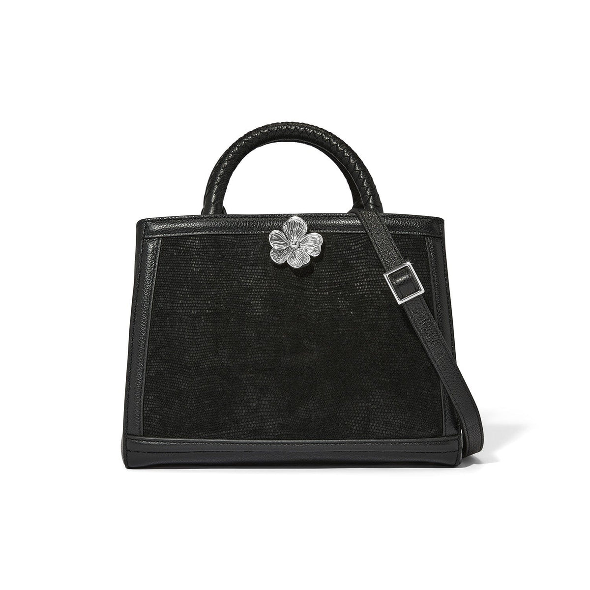 Brighton Everbloom Noir Grenson Medium Satchel