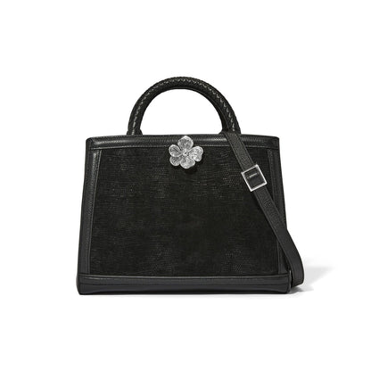 Brighton Everbloom Noir Grenson Medium Satchel