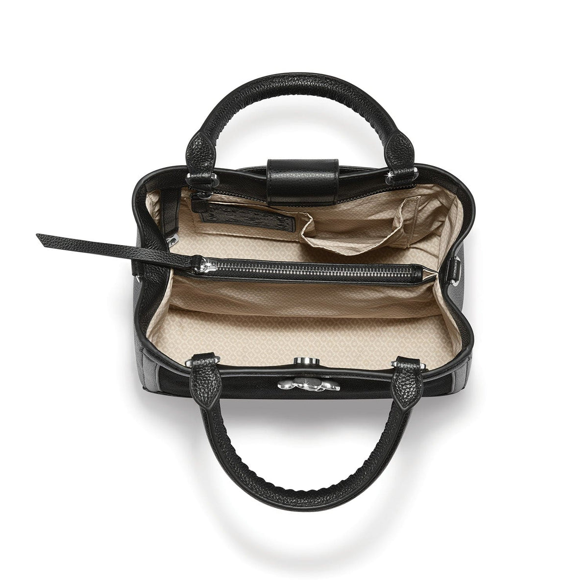 Brighton Everbloom Noir Grenson Medium Satchel