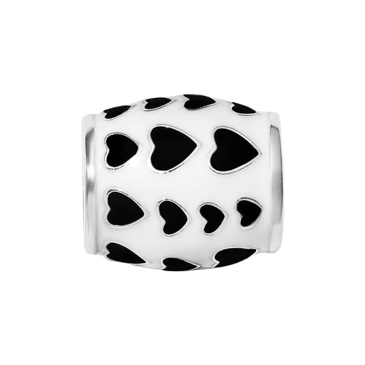 Brighton Fashionista Black Hearts Bead