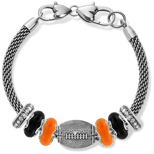 Brighton Football Black And Orange Charm Bracelet
