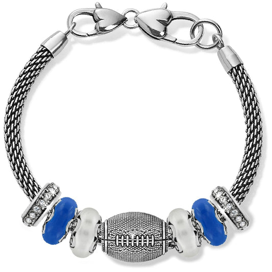 Brighton Football Blue And Silver Charm Bracelet