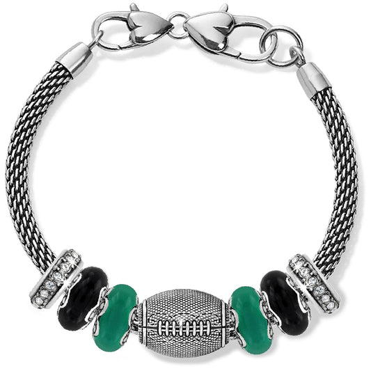 Brighton Football Green And Black Charm Bracelet