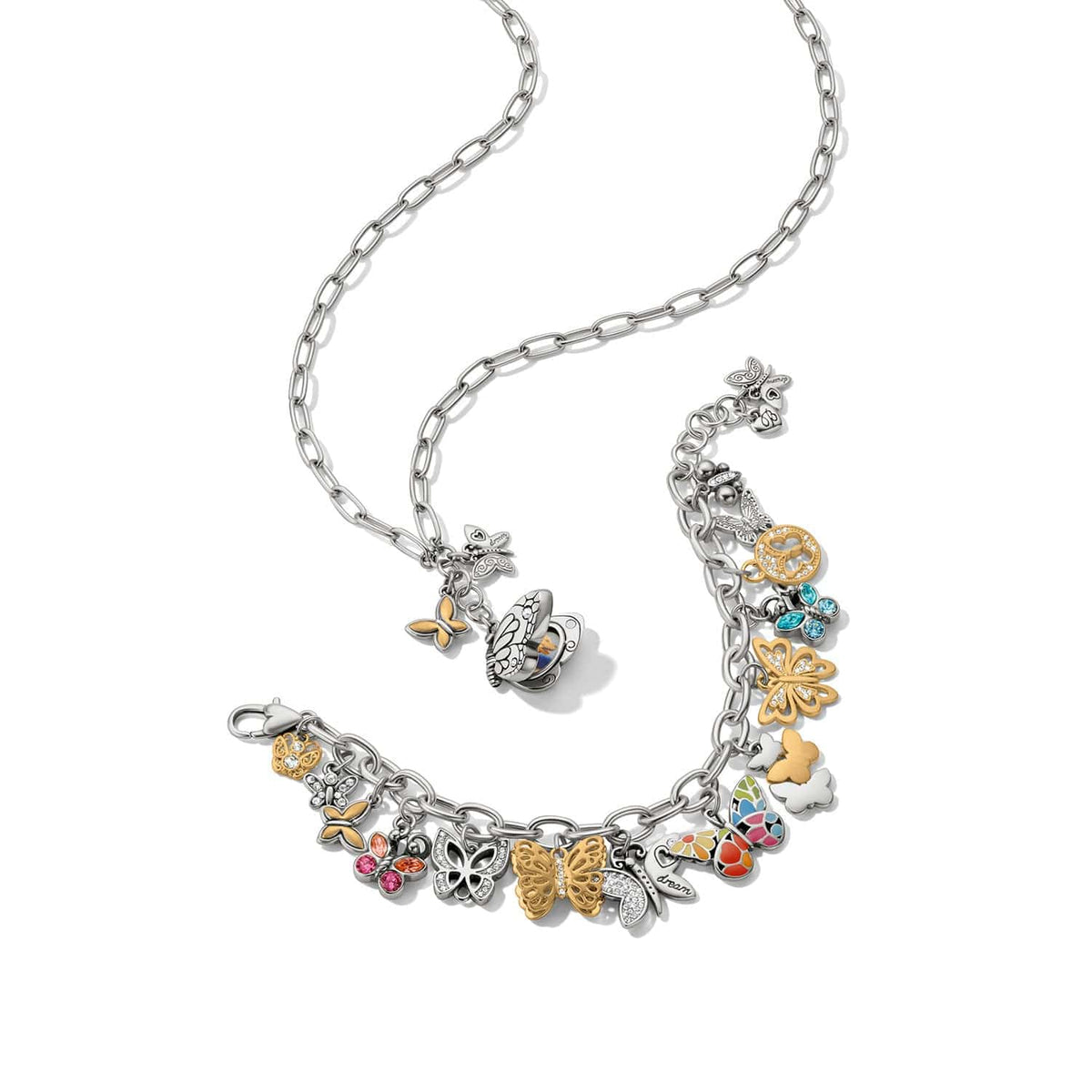 Brighton Forever Butterfly Locket Necklace