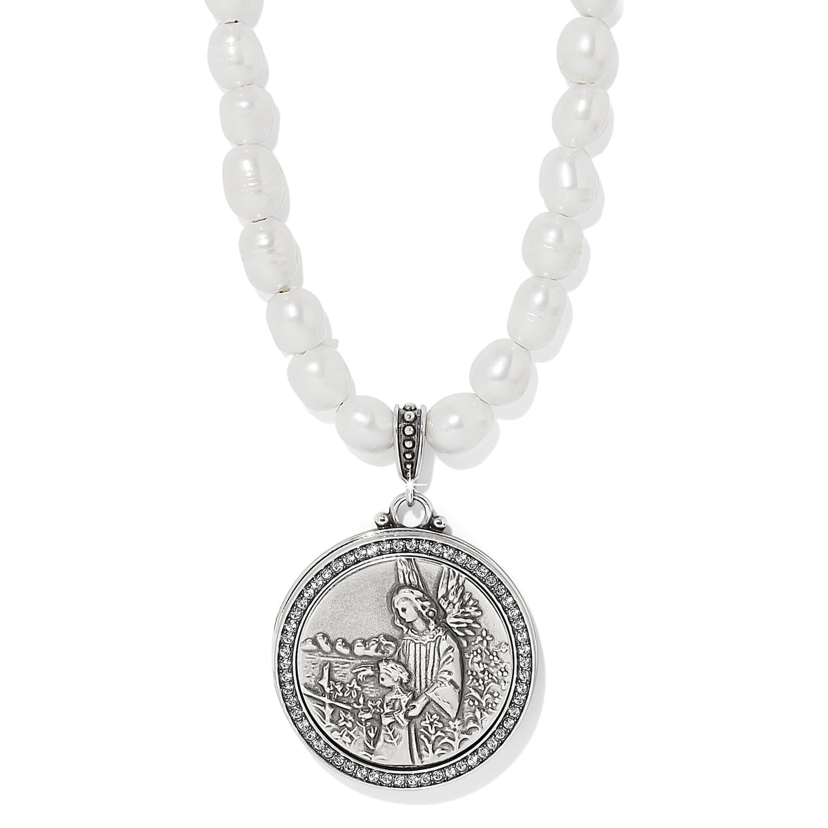Brighton Guardian Angel Locket Necklace