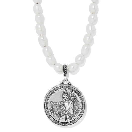 Brighton Guardian Angel Locket Necklace