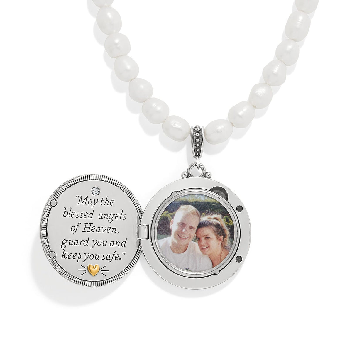 Brighton Guardian Angel Locket Necklace