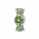 Silver-Peridot