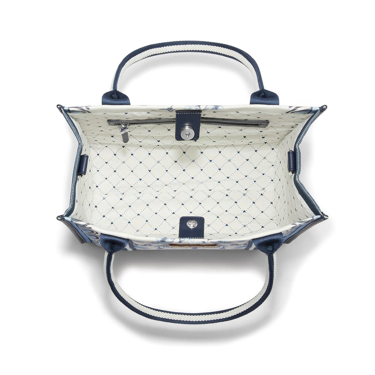 Brighton Indigo Song Bird Canvas Carryall