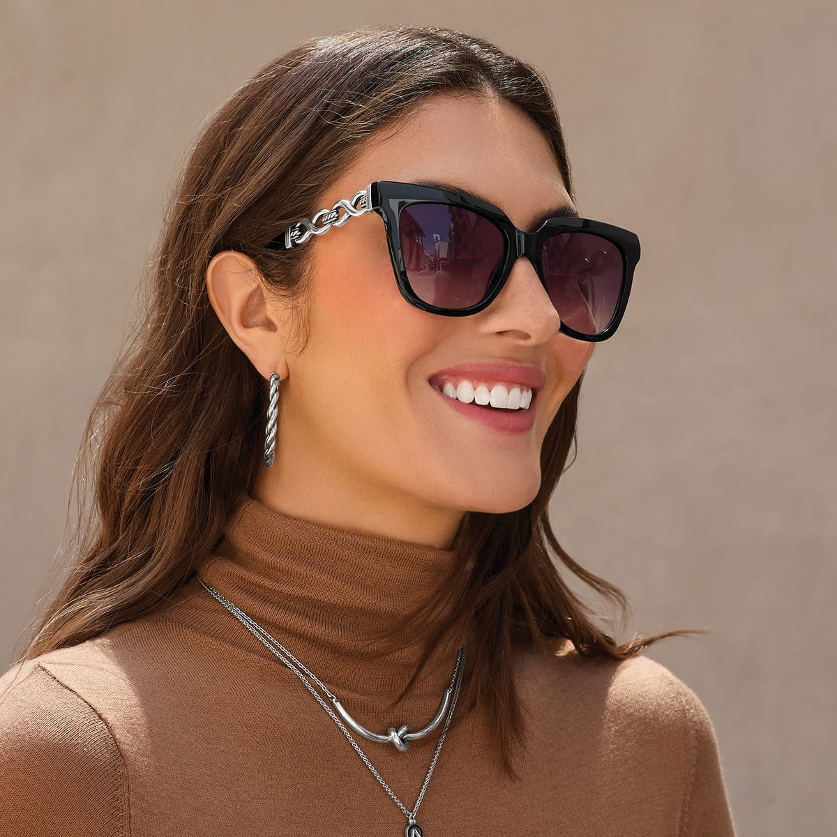 Brighton Interlok Infinity Midnight Sunglasses
