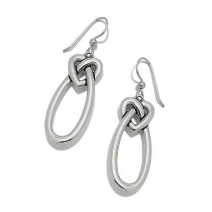 Brighton Interlok Linked Hearts French Wire Earrings