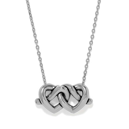 Brighton Interlok Linked Hearts Necklace