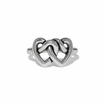 Brighton Interlok Linked Hearts Ring