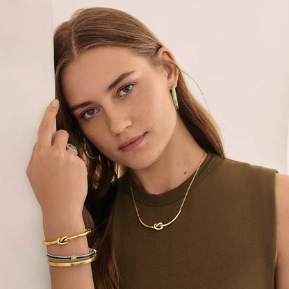 Brighton Interlok Single Knot Hinged Bangle