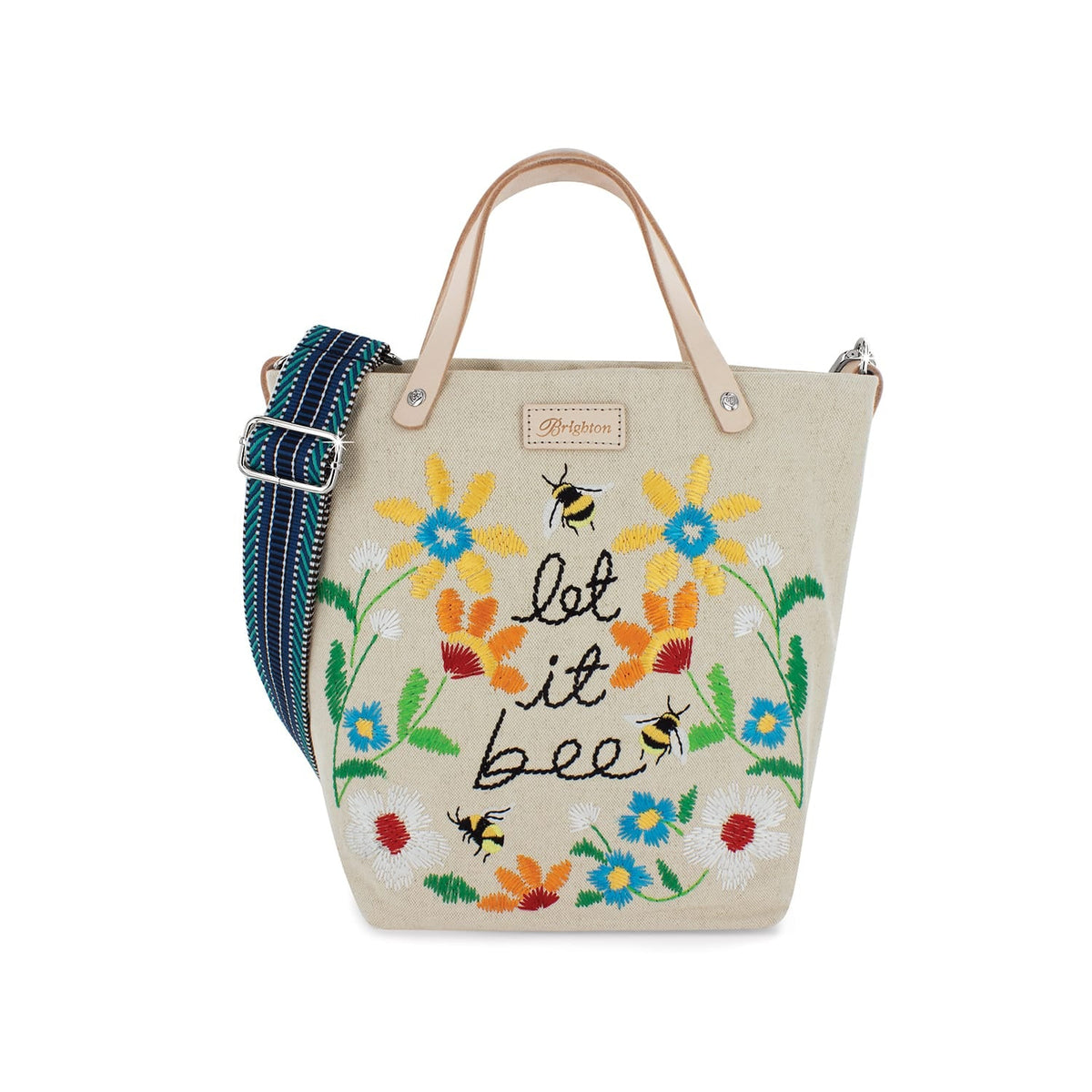 Brighton Let It Bee Embroidered Medium Messenger Bag