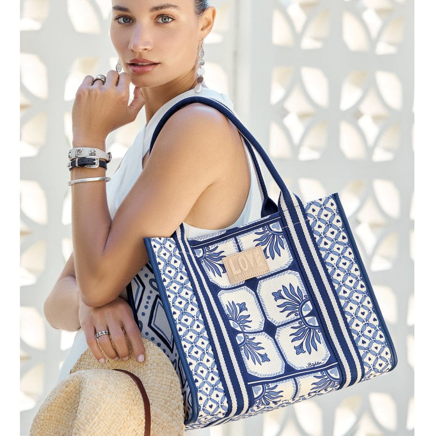 Brighton Lovely Tiles Canvas Carry All
