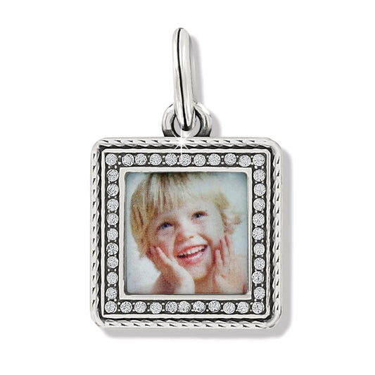 Brighton Memento Square Photo Charm
