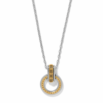 Brighton Mosaic Two Tone Link Ring Necklace