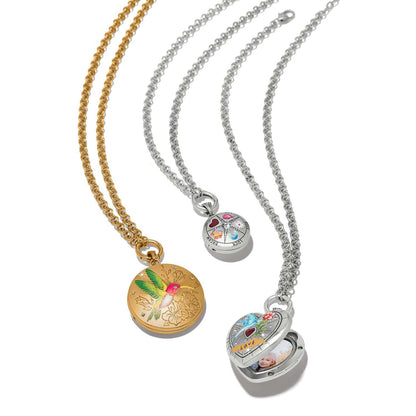 Brighton Reverie Bluebird Locket Necklace