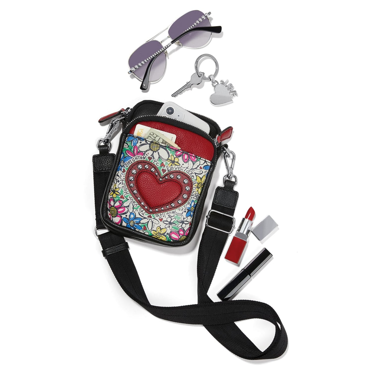 Brighton Scribble Garden Mini Utility Bag