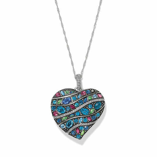 Brighton Trust Your Journey Convertible Reversible Large Heart Necklace