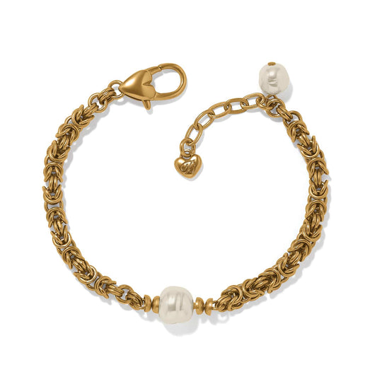 Brighton Trust Your Journey Pearl Chain Bracelet